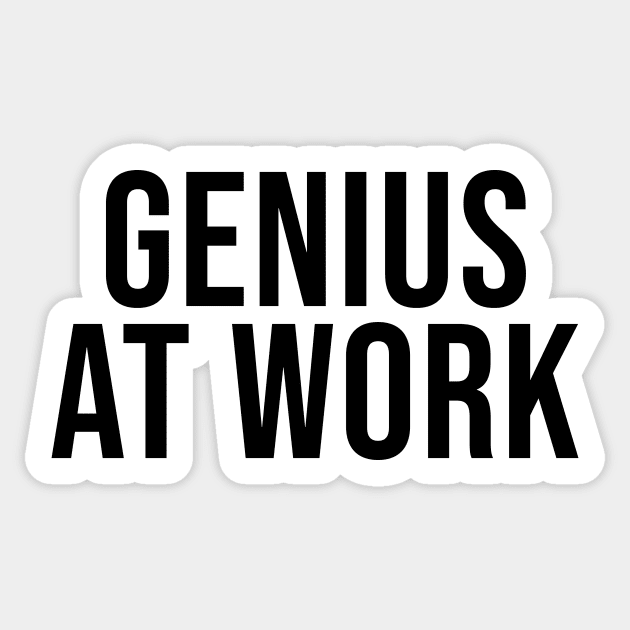 genius at work Sticker by AsKartongs